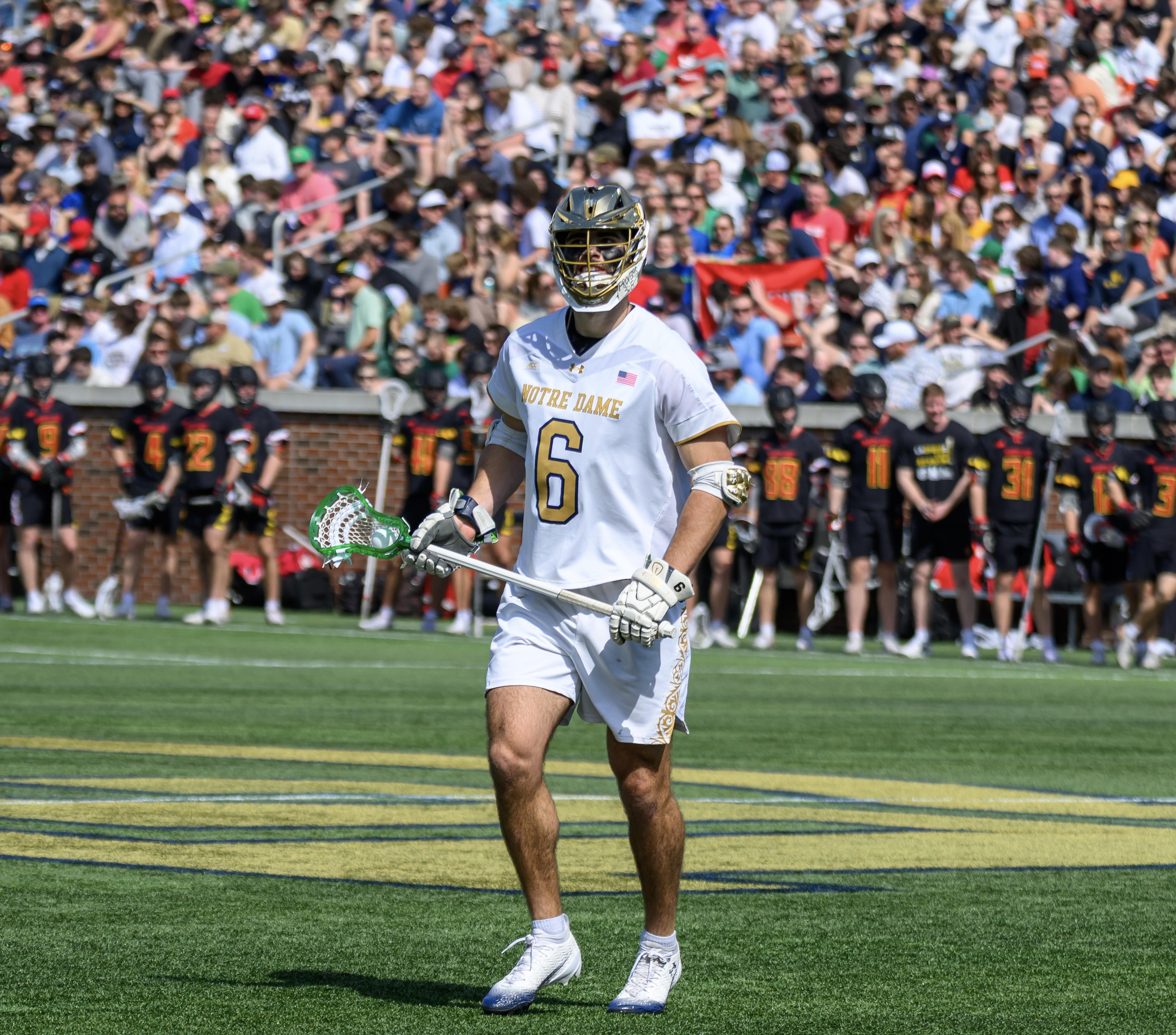 Fisher Finley #6 in his Notre Dame uniform